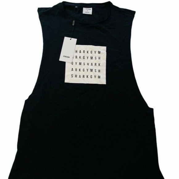 Gymshark Mens Contrast Drop Arm Tank Top Shirt - Picture 1 of 5